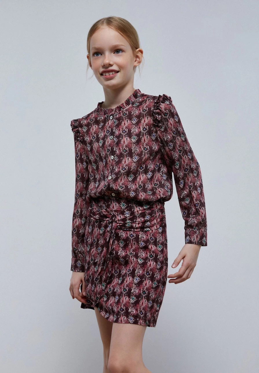 "ScalpersCompany Kids' Mini Skirt With Knot - Stylish & Comfortable"