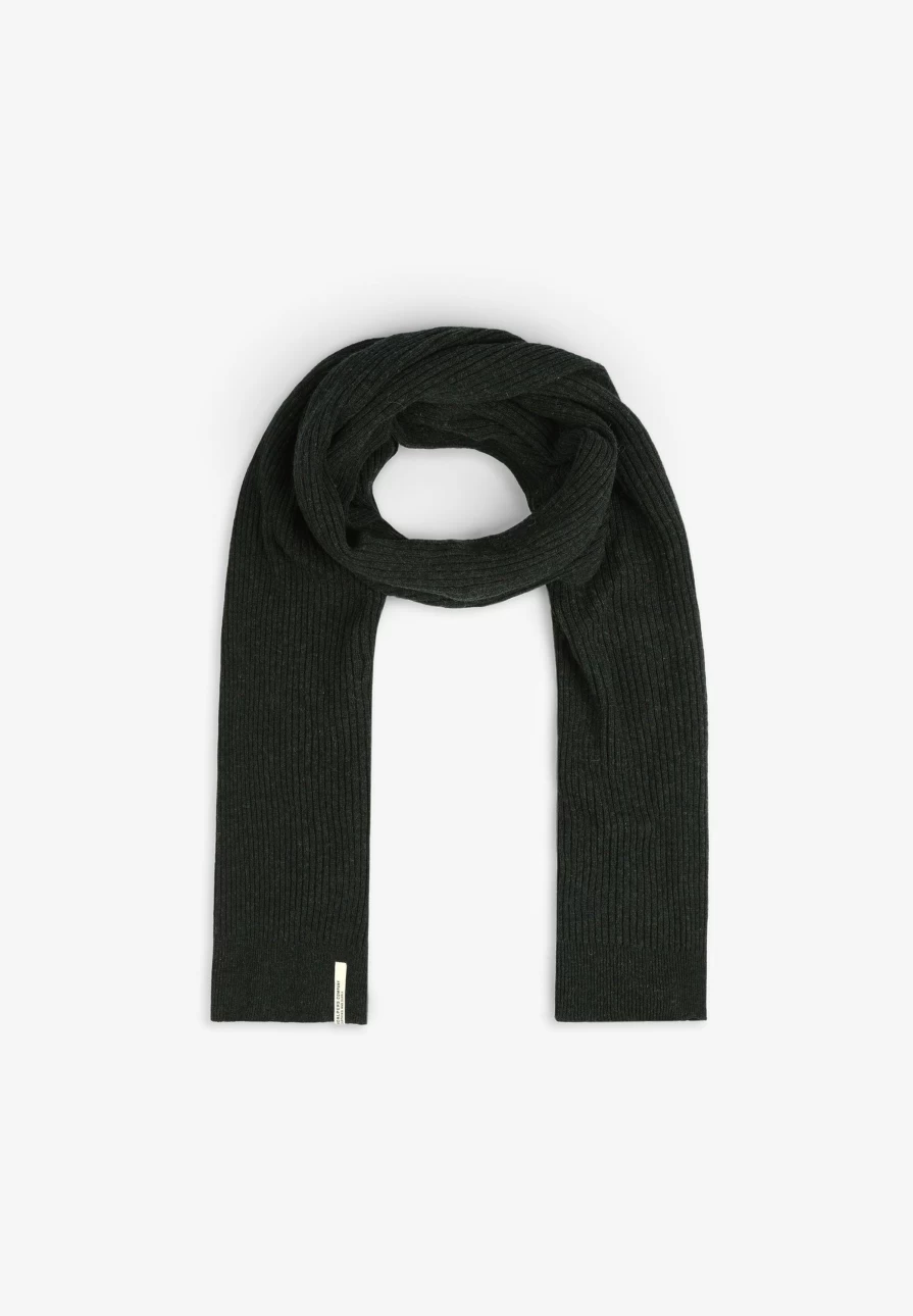 "ScalpersCompany Men's Ribbed Knit Scarf - Warm Textured Winter Accessory"