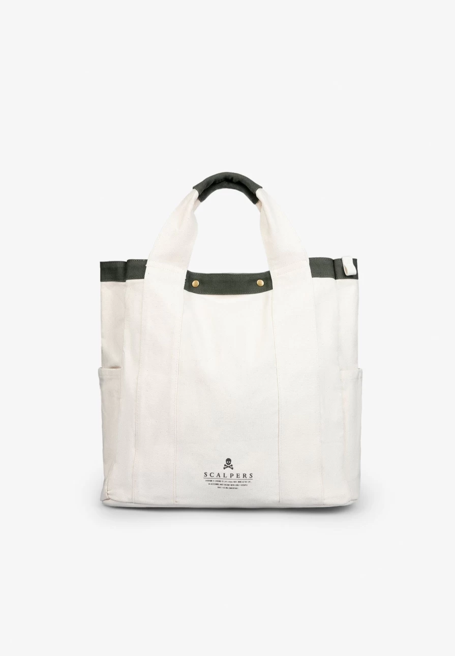"ScalpersCompany Men's Canvas Tote Bag - Durable & Stylish Carryall for Everyday Use"