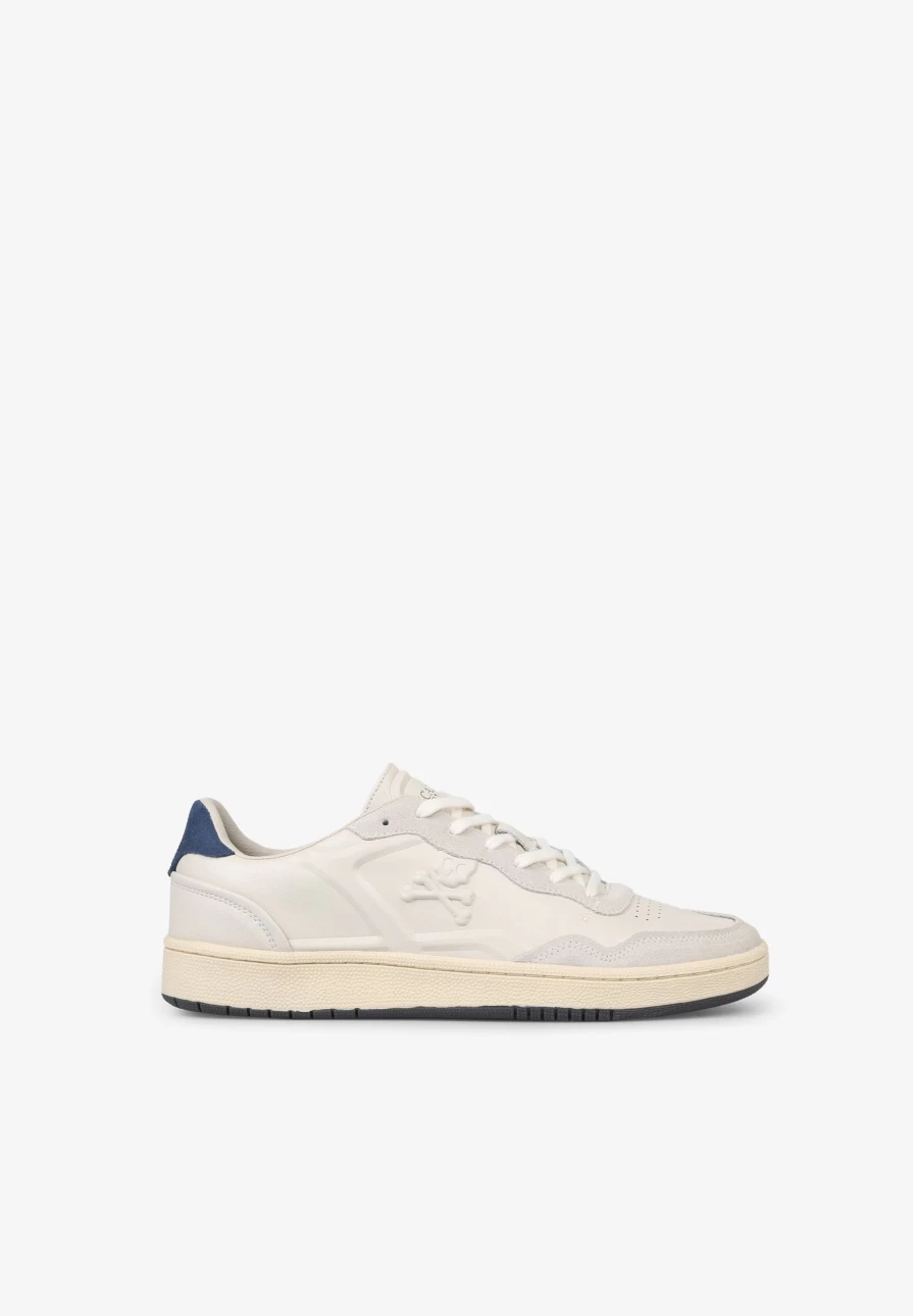 "ScalpersCompany Men's Nappa Leather Sneakers with Embossed Detail - Premium Style & Comfort"