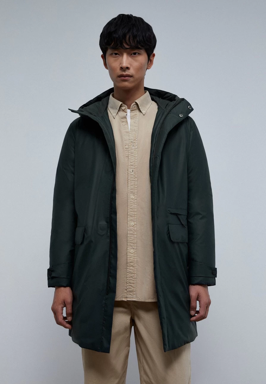 "ScalpersCompany Men's Waterproof Parka Jacket – Lightweight Windproof Outdoor Coat"