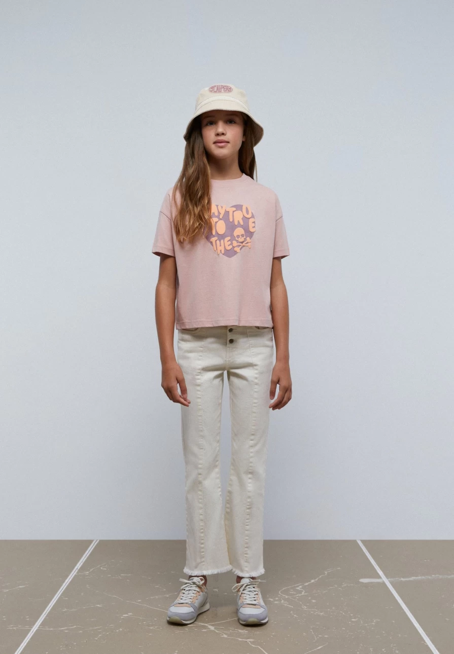 "ScalpersCompany Kids Puff Print T-Shirt - Fun Graphic Tee for Children"