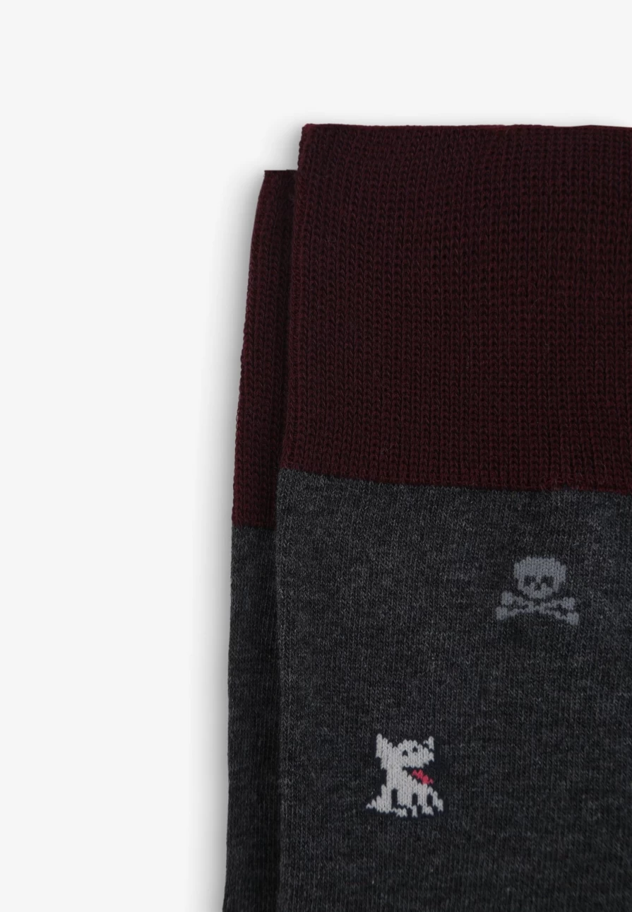 "Men's Fun Motif Socks by ScalpersCompany – Unique & Stylish Design"