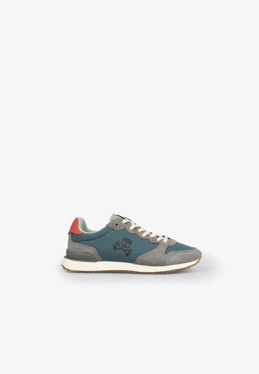 "ScalpersCompany Kids Duck Color Three-Tone Skull Sneakers"