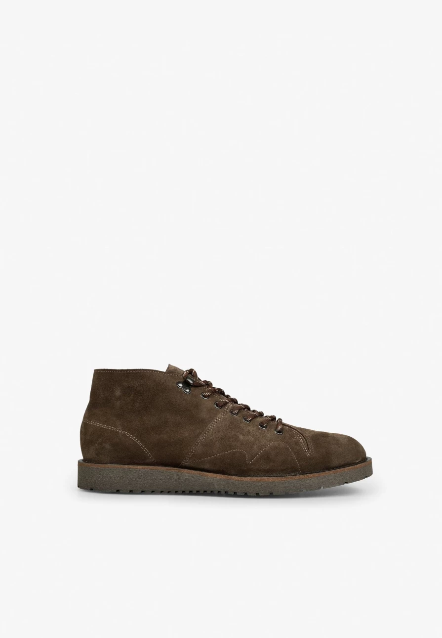 "ScalpersCompany Men's Suede Lace-Up Ankle Boots | Stylish Casual Footwear for Men"