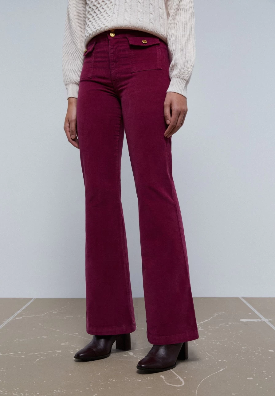"ScalpersCompany Women's Corduroy Bootcut Pants - Stylish & Comfortable Trousers"