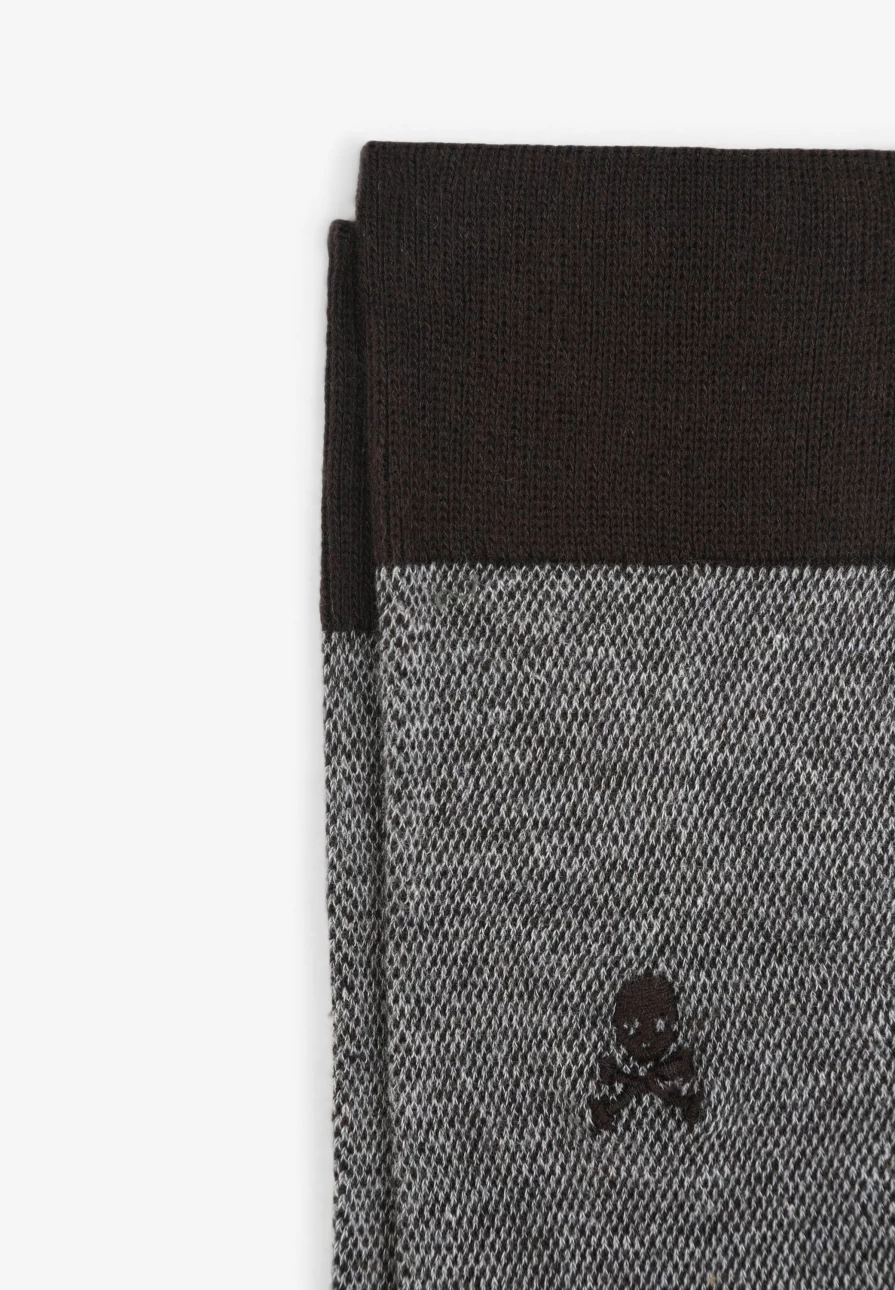 "ScalpersCompany Men's Textured Casual Socks for Everyday Comfort"
