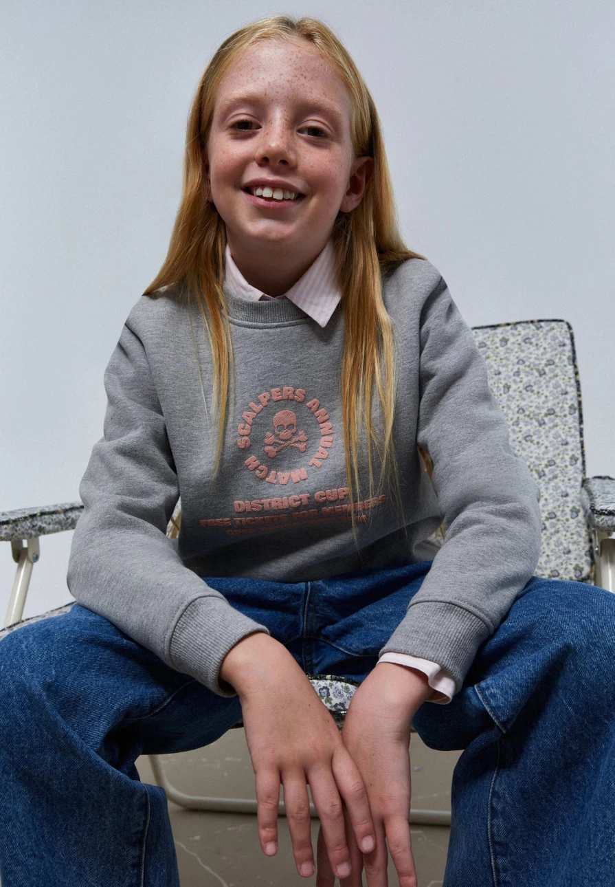 "Kids' Embroidered Sweatshirt | Premium Cotton Hoodie | ScalpersCompany"