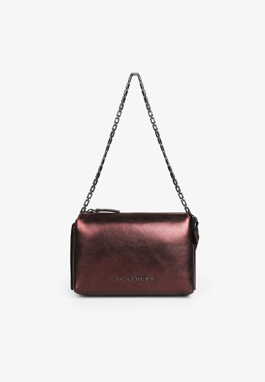 "ScalpersCompany Women's Metallic Mini Crossbody Bag - Stylish & Compact Purse for Everyday Use"
