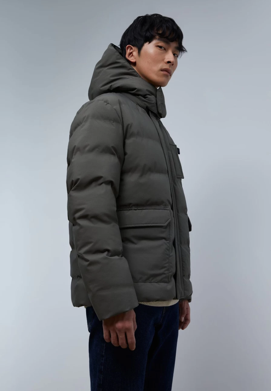 "ScalpersCompany Men's Waterproof Padded Winter Coat - Insulated Windproof Jacket for Cold Weather"