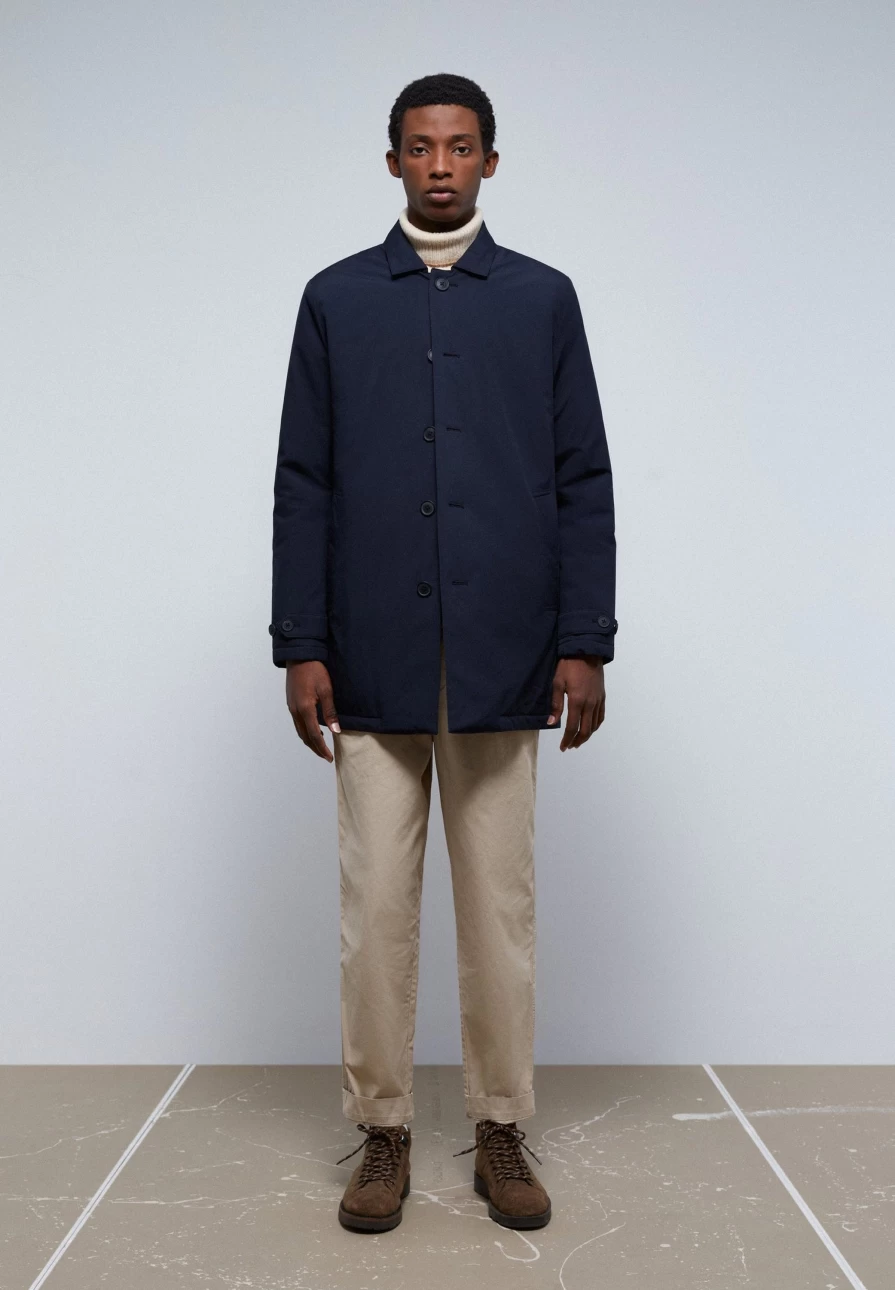 "ScalpersCompany Men's Trench Coat Parka - Stylish Waterproof Outerwear for Men"