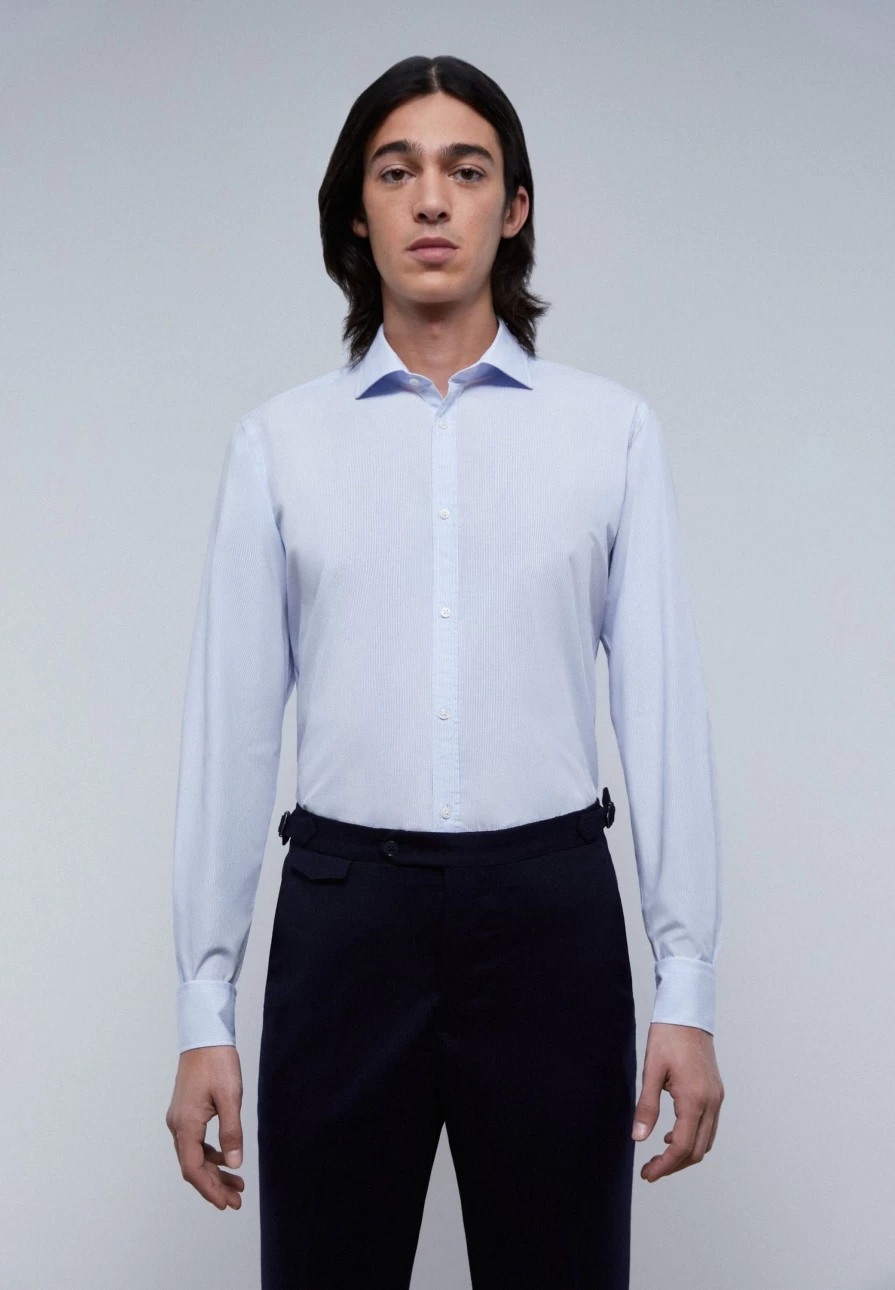 "ScalpersCompany Men's Classic Slim Fit Shirt – Premium Tailored Dress Shirt for Men"