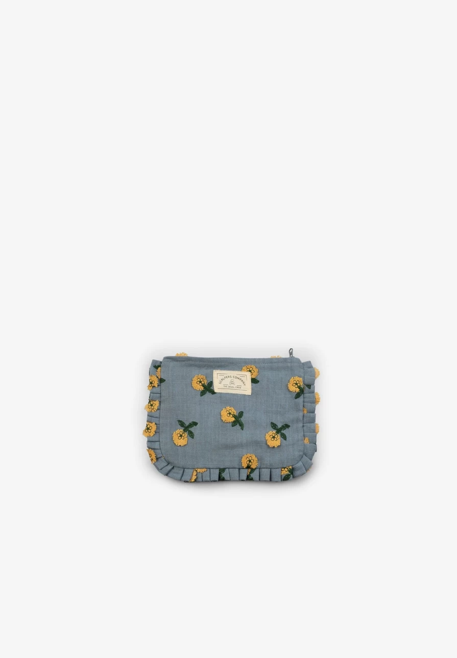 "ScalpersCompany Kids Floral Print Toiletry Bag - Waterproof Travel Cosmetic Pouch for Children"
