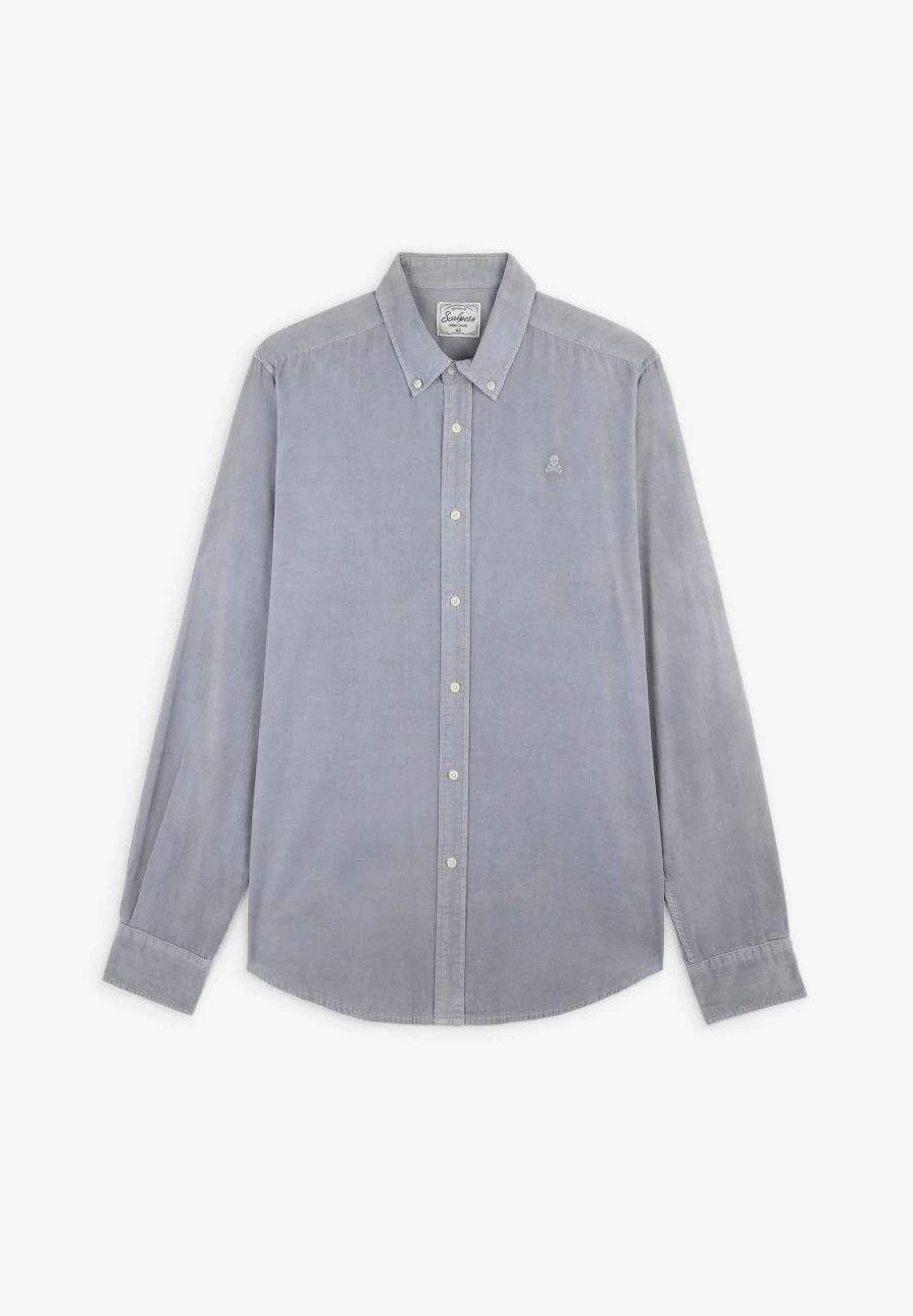 "ScalpersCompany Men's Corduroy Button-Down Shirt - Stylish Casual Wear for Men"