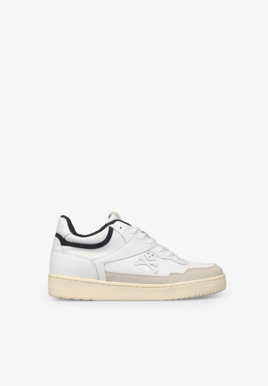 "ScalpersCompany Men's Off White Boot-Style Sneakers for Casual Wear"