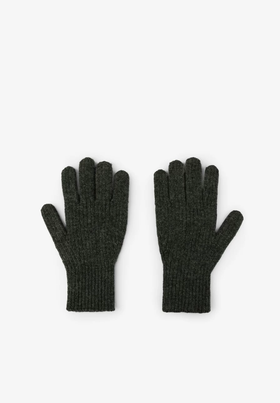 "ScalpersCompany Men's Ribbed Knit Gloves - Winter Warm Textured Handwear"