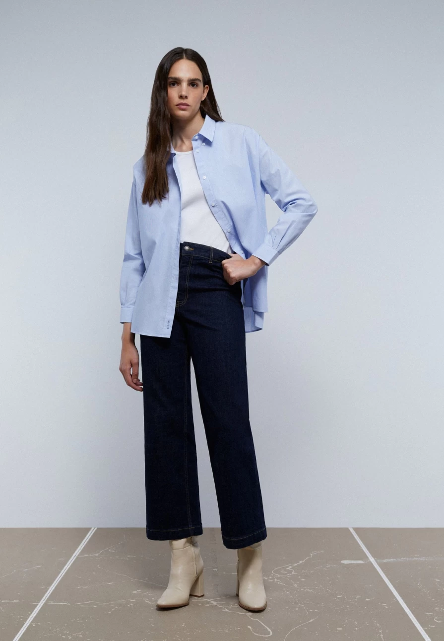 "ScalpersCompany Women's Blue Boppy Shirt – Stylish & Comfortable Top"