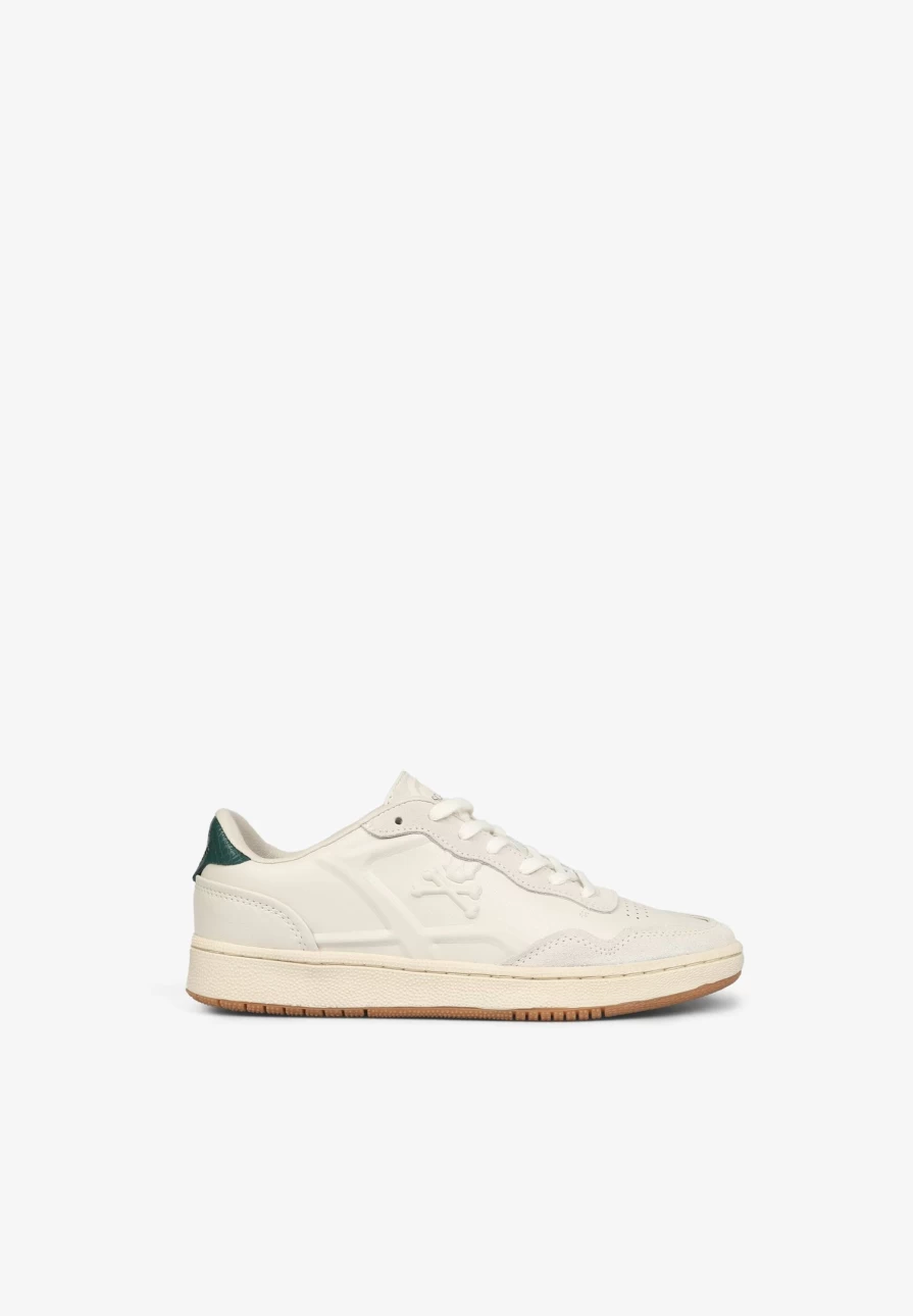 "ScalpersCompany Women's Nappa Leather Sneakers with Embossed Detail – Stylish & Comfortable"
