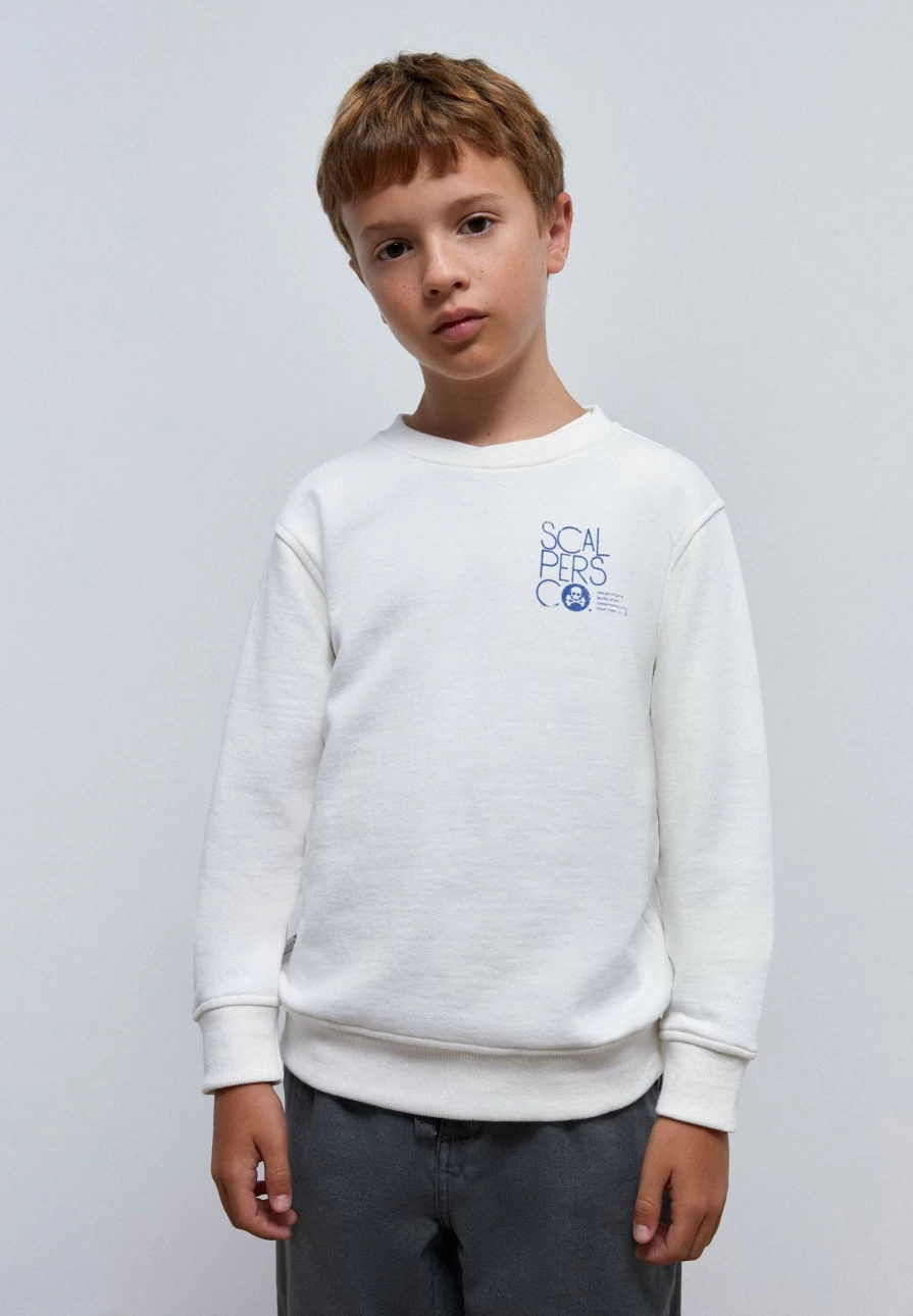 "Kids' Sweatshirt With Embroidered Back Patch | ScalpersCompany"