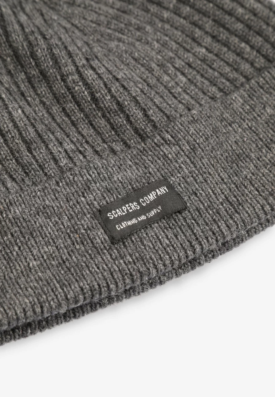 "ScalpersCompany Men's Ribbed Beanie Hat - Winter Knit Skull Cap for Men"
