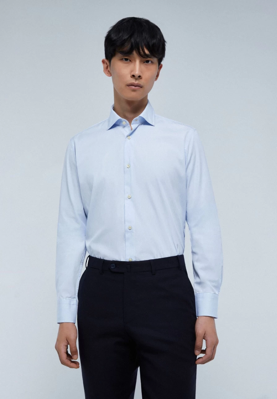 "Slim Fit Smart Shirt for Men | Sky Blue Dress Shirt by ScalpersCompany"