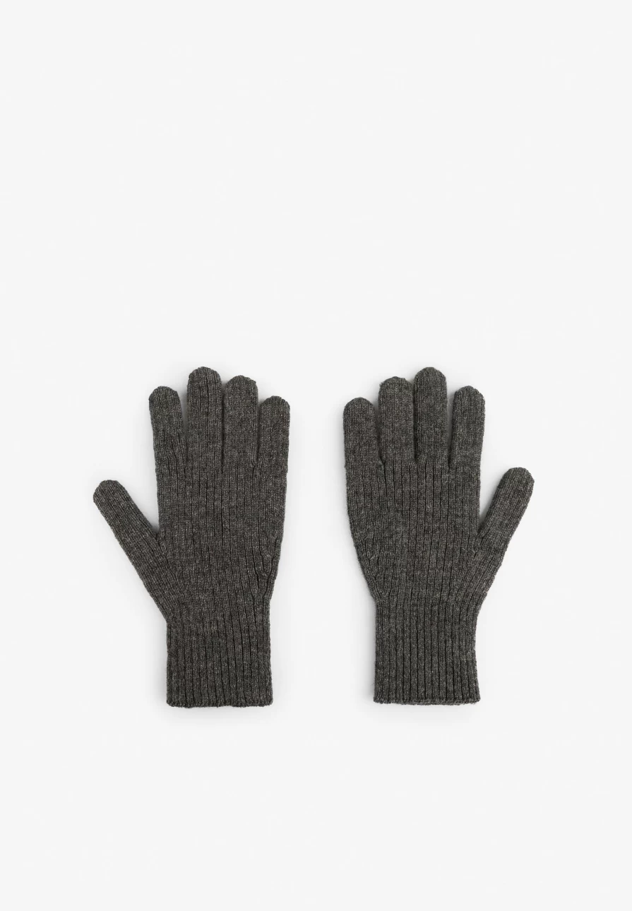 "ScalpersCompany Men's Ribbed Knit Gloves - Winter Warm Textured Gloves for Men"