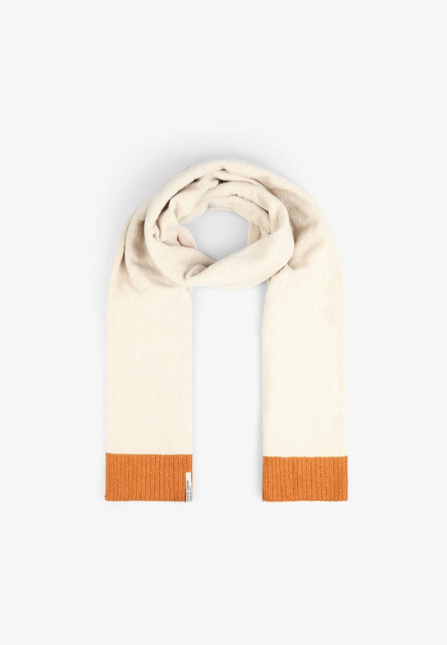 "Men's Beige Scarf With Trim Detail | Premium Winter Accessory by ScalpersCompany"
