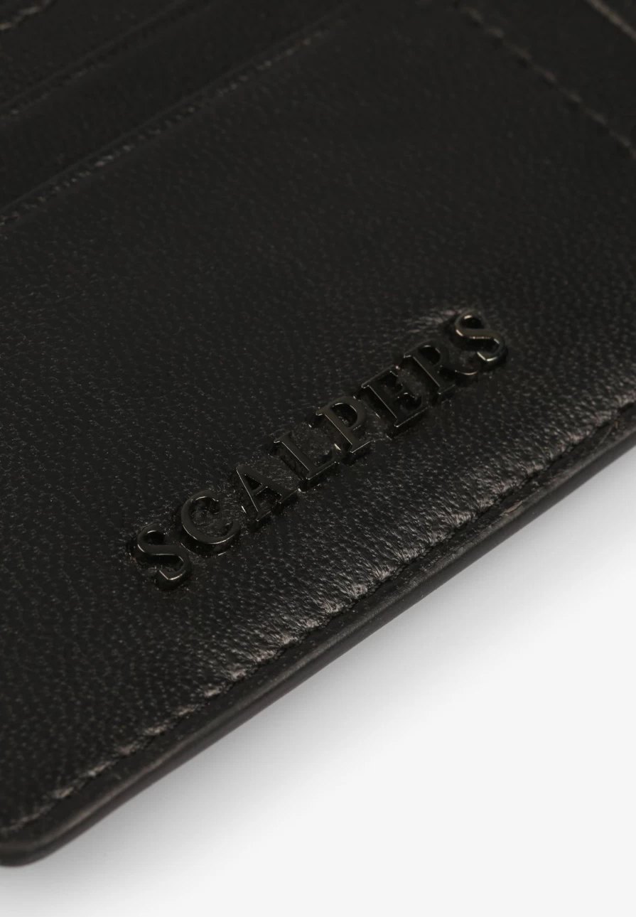 "ScalpersCompany Women's Genuine Leather Zipped Card Holder – Stylish & Secure Wallet"