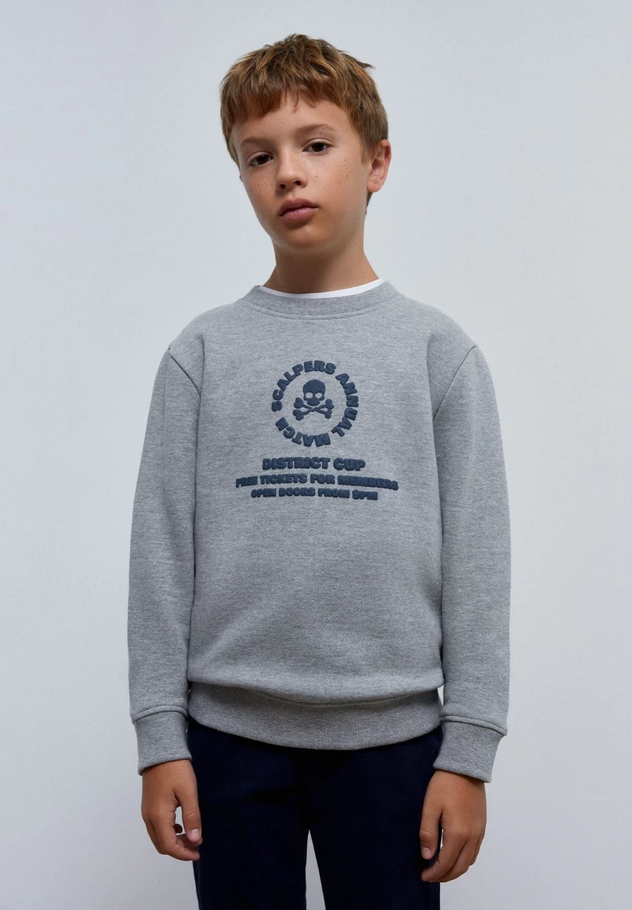 "Kids' Embroidered Sweatshirt | Premium Cotton Hoodie | ScalpersCompany Brand"